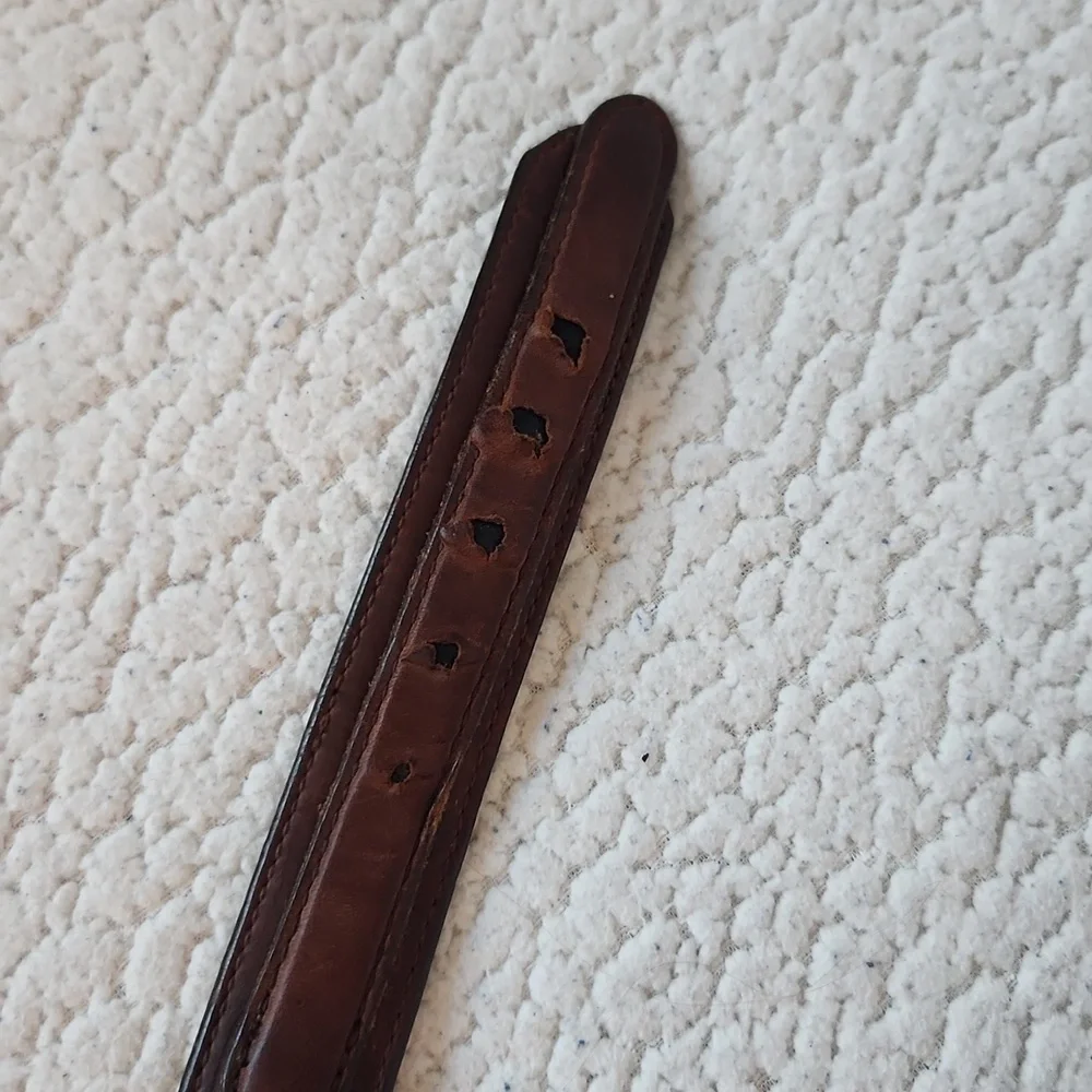 Cabela's Geuine Tooled Leather Western Cowboy Belt Size 34 Gorpcore Ranch Rodeo